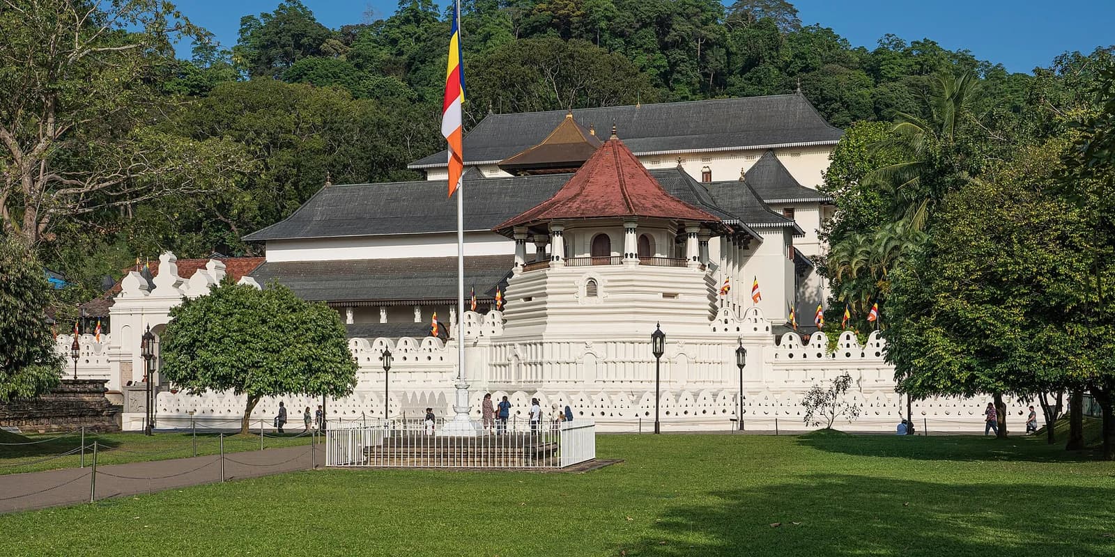 Temple of the Sacred Tooth Relic in Kandy, Sri Lanka