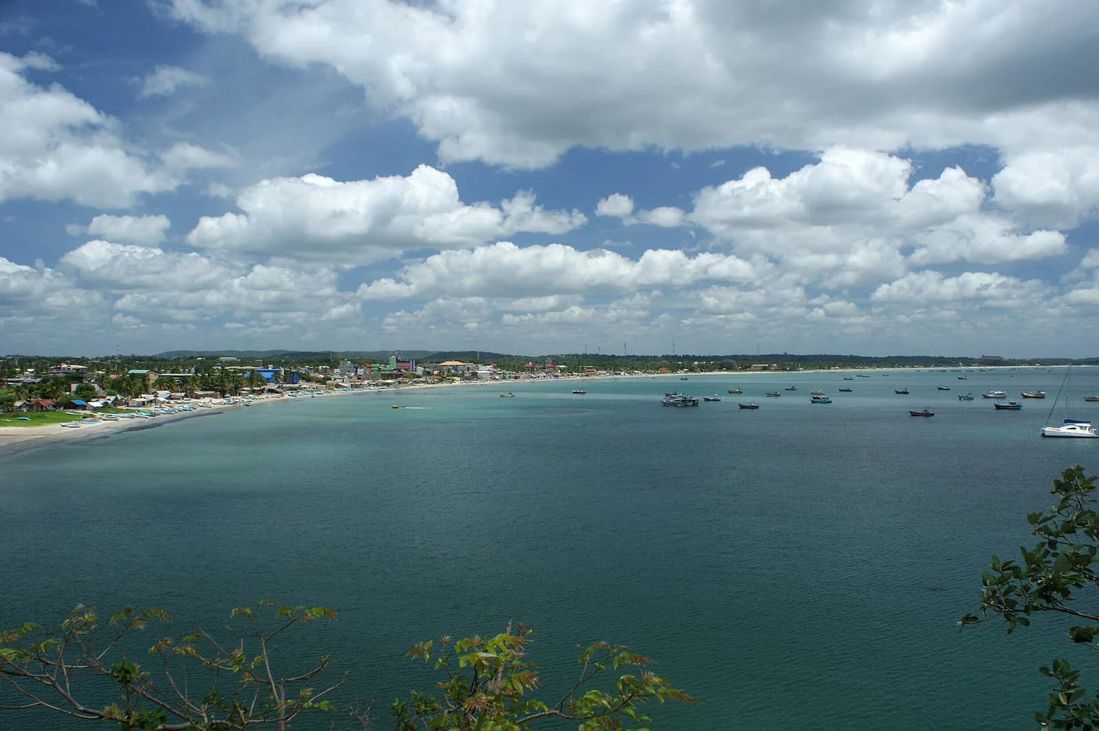 The bay and shoreline of Trincomalee